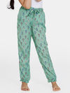 Rosaline Girls Woven Pyjama - Green Flash — thumbnail 2